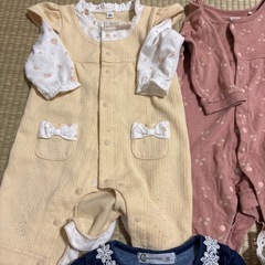 【お取引中】ベビー用ロンパース・カバーオール　6点セット　全て70サイズの画像