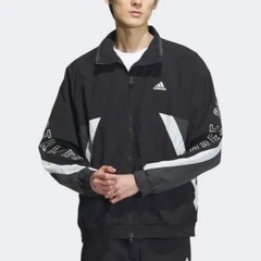 新品　アディダス ウーブンジャケットパンツ　セットアップ　黒の画像
