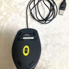 ELECOM エレコム　レ-ザーマウス　M-LS5ULシリーズ:赤系:取説付き:ジャンク品:有線マウス:ジャンク品の画像