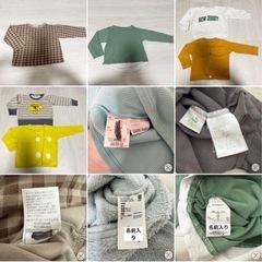 ベビー キッズ服 春秋冬用 まとめ売り 90-100cm 男の子 トップス 9枚の画像