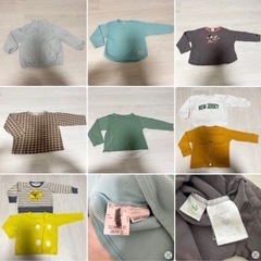 ベビー キッズ服 春秋冬用 まとめ売り 90-100cm 男の子 トップス 9枚の画像