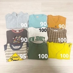 ベビー キッズ服 春秋冬用 まとめ売り 90-100cm 男の子 トップス 9枚の画像