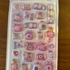 即完売✨️新品未使用✨ かわいい！ぷっくり立体シール ボンボンドロップシール Camera Partyの画像