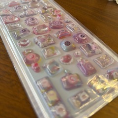 即完売✨️新品未使用✨ かわいい！ぷっくり立体シール ボンボンドロップシール Camera Partyの画像