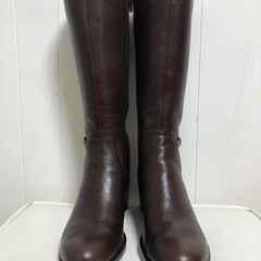 新品◆cava cava◆サヴァサヴァ◆ブーツ◆ダークブラウン◆ロングブーツ◆ミドルブーツ◆23cm◆ブラウン◆レザー◆こげ茶の画像