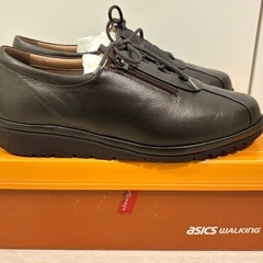 【極美品】アシックスウォーキングペダラ　WPM466 ダークブラウン　24cm 4E 幅広の画像