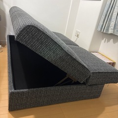 【新規受付中止中】お洒落なグレーのソファーベッド の画像