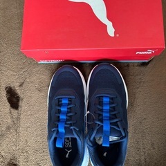 PUMA　SoftFoam ネイビー/ブルー スニーカー　22cmの画像