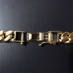 【中古品】K18 2面シングル 喜平ブレスレット 中留 50gの画像