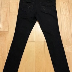 マタニティ パンツ M ブラック ズボン ストレッチ 妊婦 長ズボン 黒ジーンズの画像