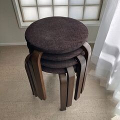 椅子、スツール（4脚セット）の画像