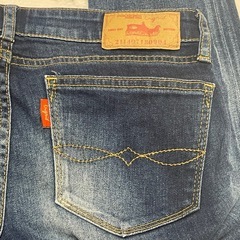 裾フリンジデニムの画像