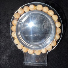 ブラウンマザーオブパール（真珠母貝）8mmブレスレット☪️16cmの画像