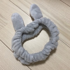 バニーターバン グレー ヘアバンド うさ耳 ラビットの画像