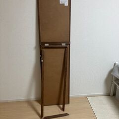 【ジャンク／DIY素材】全身鏡　※フレーム外れ・穴ありの画像