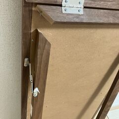 【ジャンク／DIY素材】全身鏡　※フレーム外れ・穴ありの画像