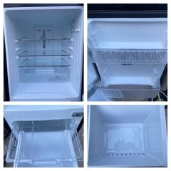 【23区近隣配送設置無料 】 H181 Hisense 134Lインテリア 冷蔵庫 glass door ブラウン  の画像