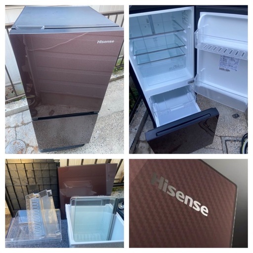 受付終了】【23区近隣配送設置無料 】 H181 Hisense 134Lインテリア