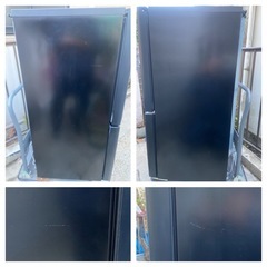 【23区近隣配送設置無料 】 H181 Hisense 134Lインテリア 冷蔵庫 glass door ブラウン  の画像