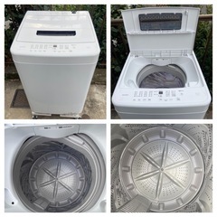 【23区近隣配送設置無料 】 I720 超極美品 IRIS OHYAMA 2024年製 全自動洗濯機 5.0kg ホワイト  の画像