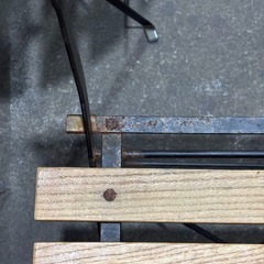 ガーデンテーブル&チェアセット 木目の画像