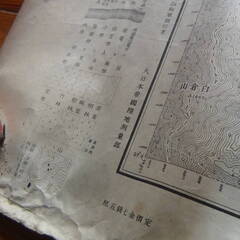 福島県? 大日本帝国陸地測量部? 大正時代の古地図? 結構大きいです 中古品 現状品の画像