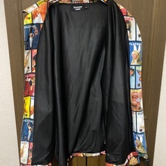 【Y00077】PLAYBOY × X-LARGE（プレイボーイ×エクストララージ）総柄コーチジャケット　XL　※補修有りの画像