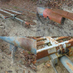 サンワ MHT-23 コンバイントレーラー シーソー式 運搬 最大積載量 1200kg 動作未チェック 中古品 現状品の画像