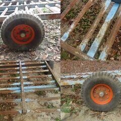 サンワ MHT-23 コンバイントレーラー シーソー式 運搬 最大積載量 1200kg 動作未チェック 中古品 現状品の画像