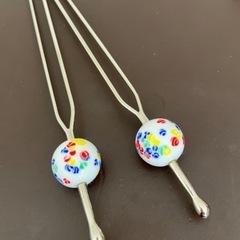 【取引交渉中】とんぼ玉かんざし×2本の画像
