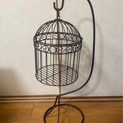 アイアンスタンド付き　鳥かごの画像
