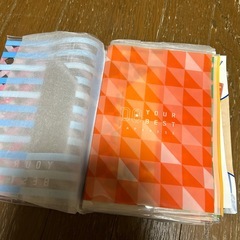 ブックカバー　参考書　問題集　5教科色分けの画像