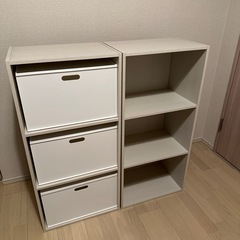 ニトリケース付きカラーボックスの画像