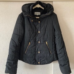 中綿キルティングジャケット黒の画像