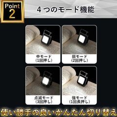 新品■超小型ハンディライト軽量■led 防水 充電式 広角 高輝度 4種点灯モード の画像