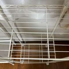 【お話中】白　金属製ラック　2個セットの画像