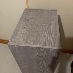 ニトリ  カラーボックス グレーの画像