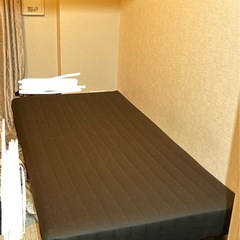 シングルベッド　足付マットレスベッドの画像