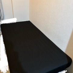 シングルベッド　足付マットレスベッドの画像