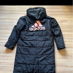 adidas ベンチコート　ピンク　160cmの画像