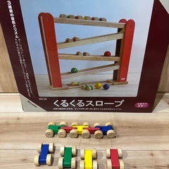 ⭐️早い者勝ち⭐️atelier MOKKU.　くるくるスロープ　木のおもちゃの画像