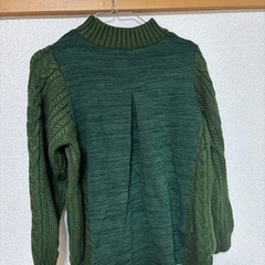 BEAMS 緑ニットの画像