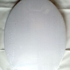 未使用 便座 ゆっくり閉じる便座 白 PP 家庭用便器ふた交換用 O型の画像