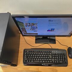 デスクトップPC一式（PC本体、ディスプレイ、キーボード、マウス）、Core i5-4690、メモリ12GB、Nvidia GeForce GTX750、HDD500GB、Windows11 25H2の画像