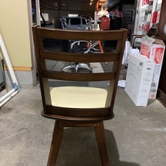 NITORI ニトリ 回転式ダイニングチェア DC ロア ミドルブラウンの画像