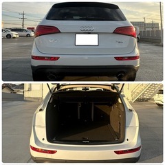 美車！後期AudiQ5TFSIクワトロ（4WD）ベージュレザー＆ヒーター＆メモリー付パワーシート！H26〜R6年ディーラー記録簿！オートバックドア！の画像