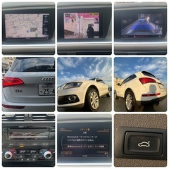 美車！後期AudiQ5TFSIクワトロ（4WD）ベージュレザー＆ヒーター＆メモリー付パワーシート！H26〜R6年ディーラー記録簿！オートバックドア！の画像