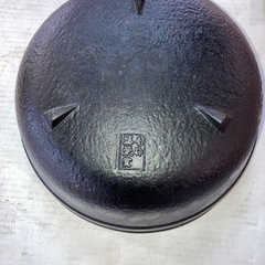 南部鉄器 丸形ツル鍋 鉄器　盛栄堂 鉄鍋　24cmの画像