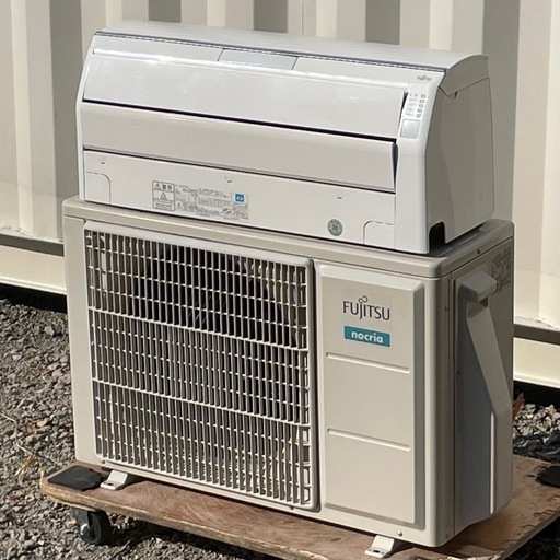 取付け可 ! !◇富士通 エアコン 6畳用 2019年 加熱除菌 お掃除機能 ノクリア100V AS-229CE7 高圧洗浄済み！保証