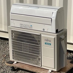 取付け可 ! !◇富士通 エアコン 6畳用 2019年 加熱除菌 お掃除機能 ノクリア100V AS-229CE7 高圧洗浄済み！保証付き ! !の画像